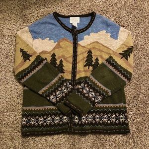 Vintage hand embroidered cardigan